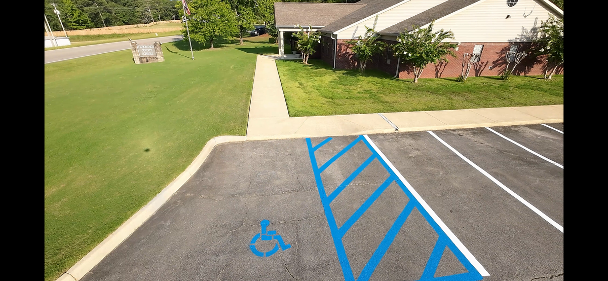 Parking Lot Line Striping/Asphalt Markings for FunderFlow Commercial and Residential Pressure Washing Inc in Tupelo, MS