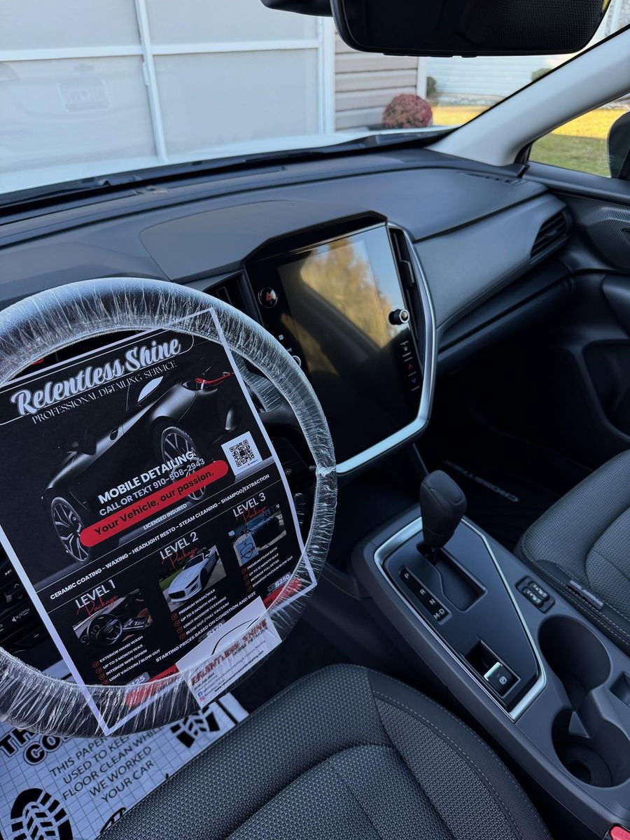 Gold Package "FULL detail" for Relentless Shine Mobile Detailing in Calabash, NC