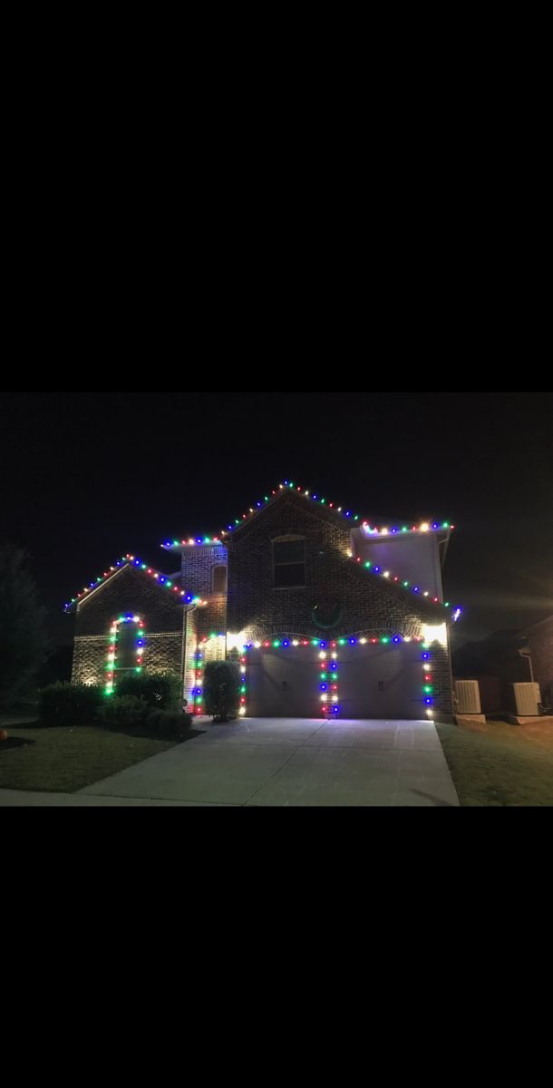 Christmas Lights for Landscape Legends in Roanoke, TX