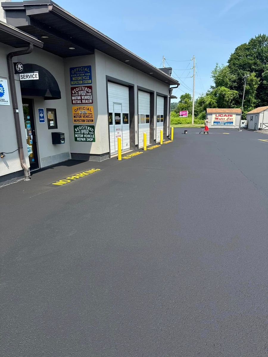 Striping for Dibbles Asphalt Maintenance in Westernville, NY