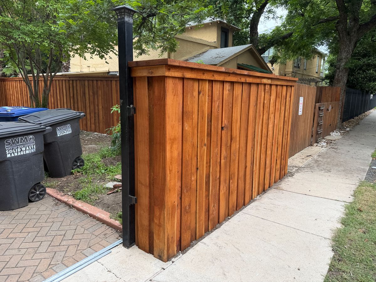 Fence Installation for HDR Construction in New Braunfels, TX