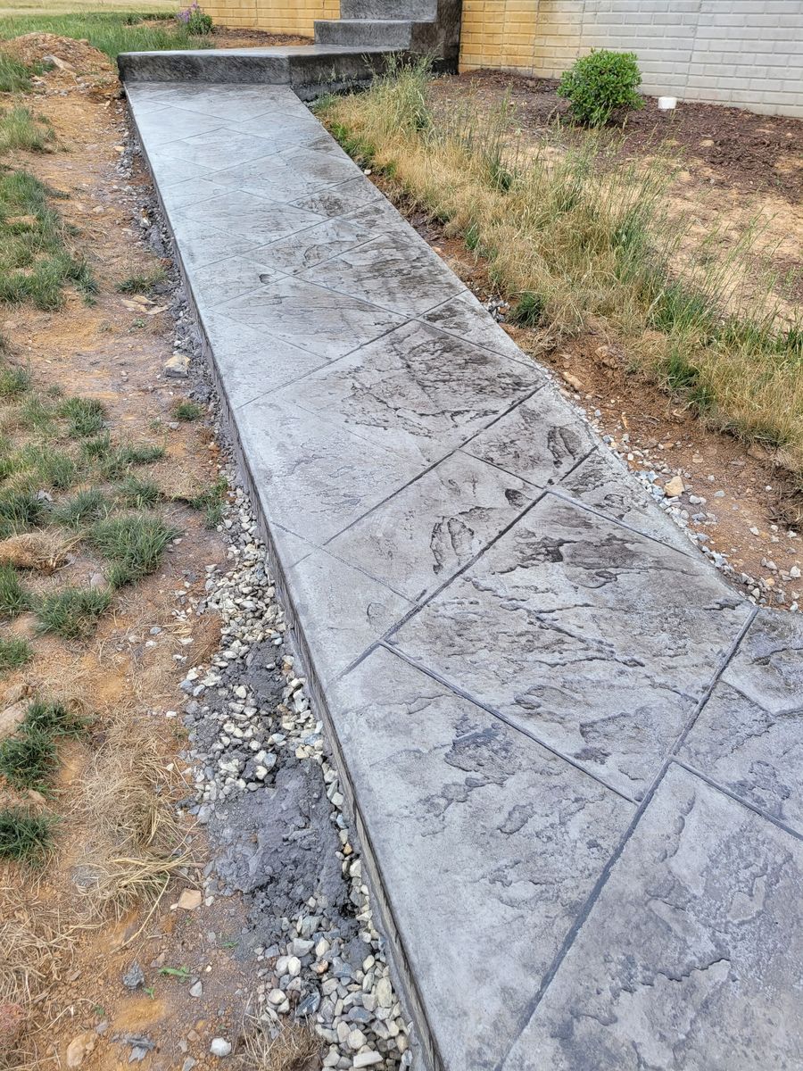 Sidewalk Installation for C&T Concrete in Frederick, MD