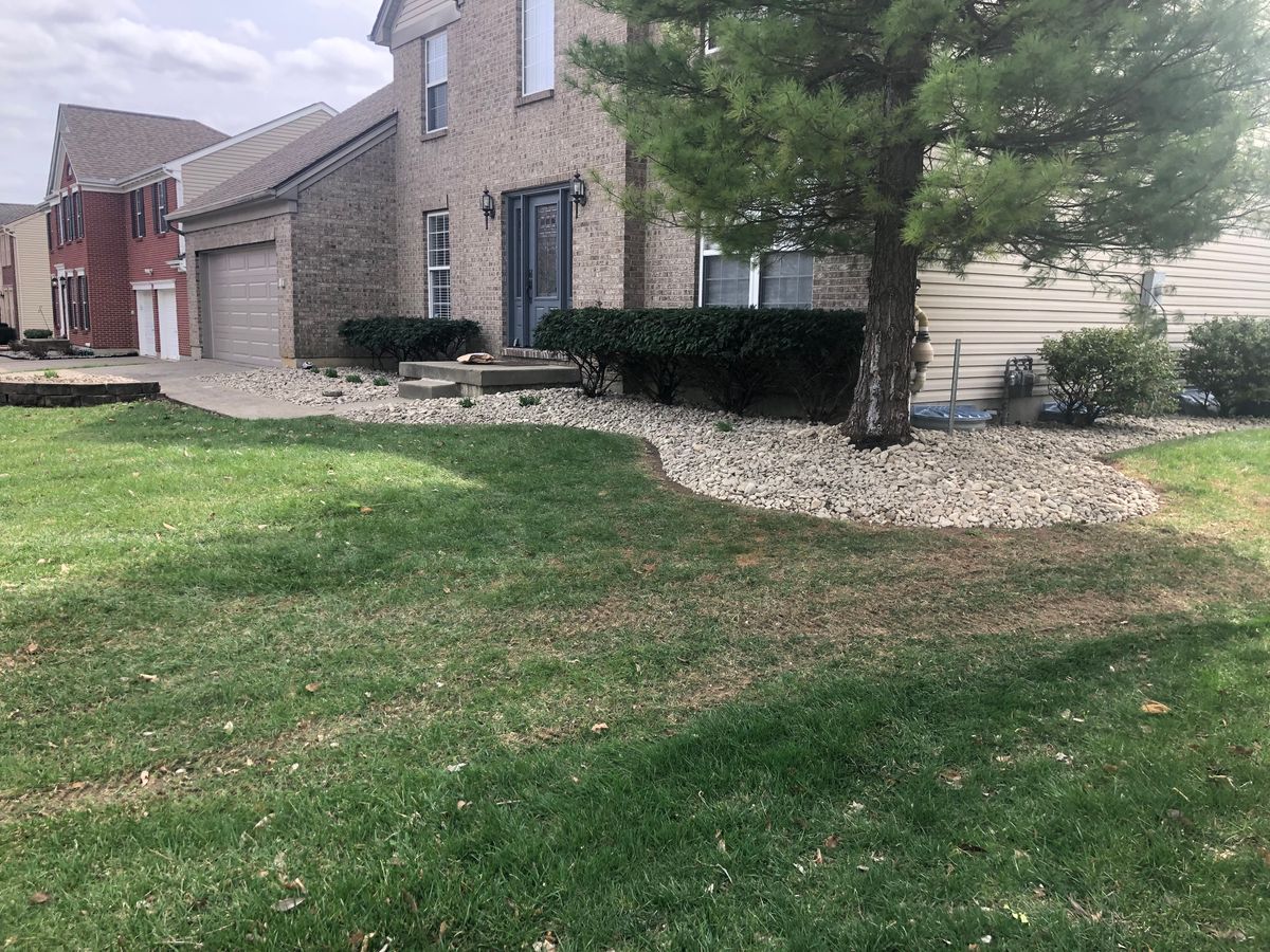 Mulch/Rock Installation for OneCallCuts in Middletown, OH