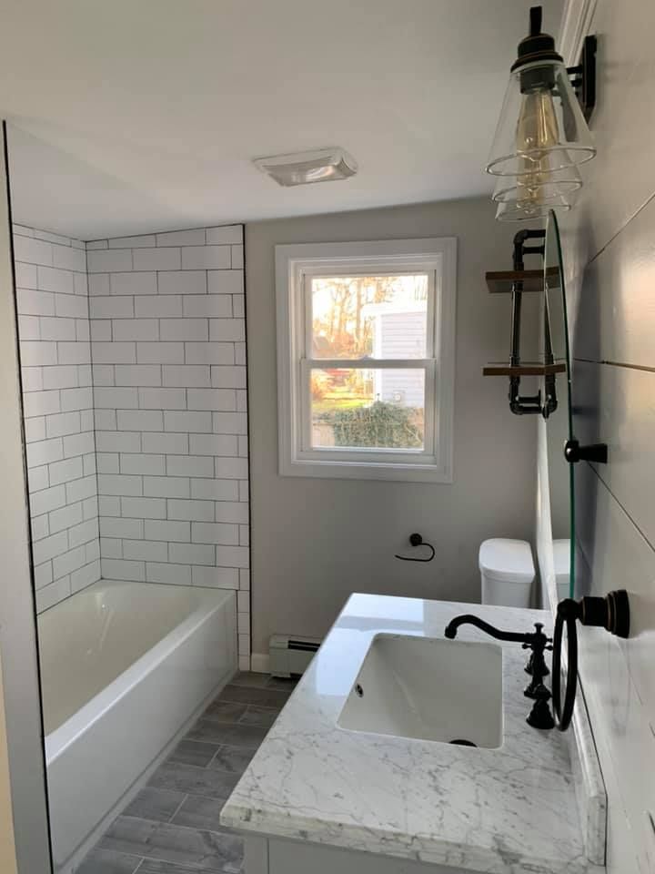 Bathroom Renovation for Cahill Builders in New Bedford, MA