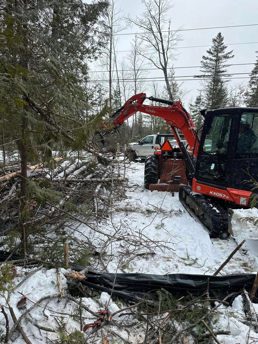 Land Clearing for TBC Custom Trades in West Burke, VT