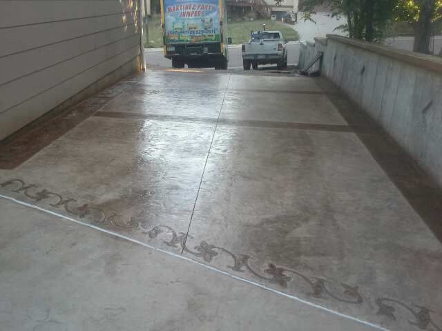 Stamped Concrete Installation for Preciado Concrete LLC in Colorado Springs, CO