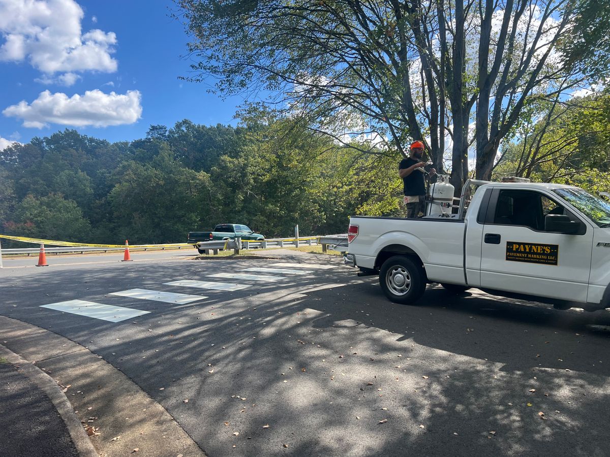 Asphalt Marking for Payne's Pavement Marking LLC in New Baltimore, VA