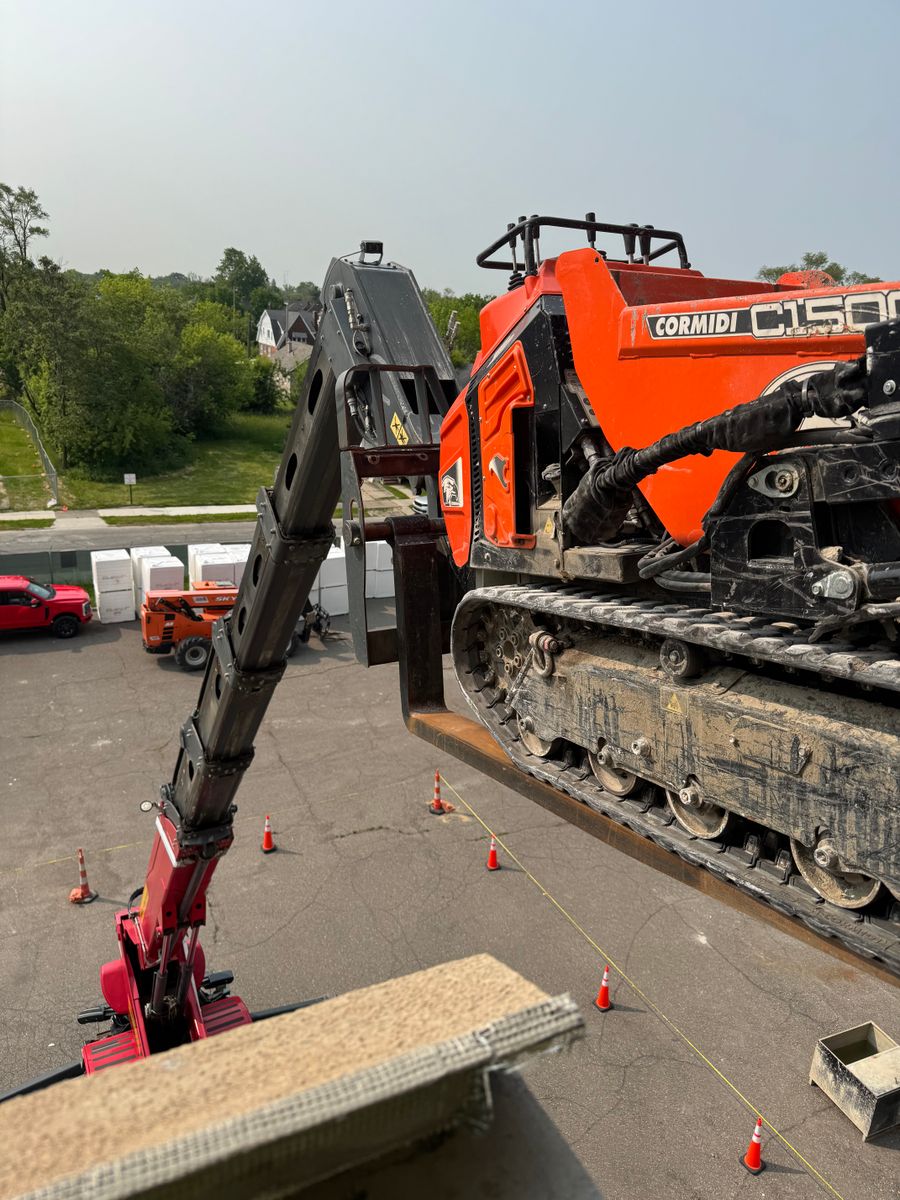 Equipment services for Elevated Concrete and Home Improvements in Belleville, MI