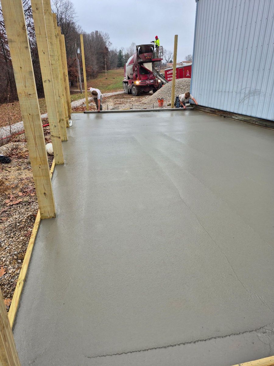 Basement, Block-Wall, Poured-Wall, & Other Foundations for Whitfield Concrete Construction in Solsberry, IN