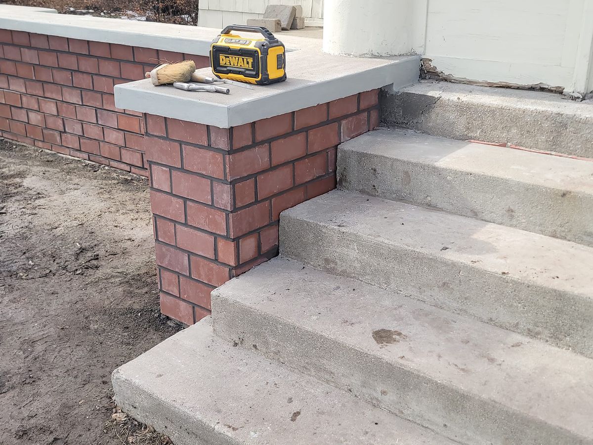 Brickwork for JM Restoration LLC. in South Milwaukee, WI