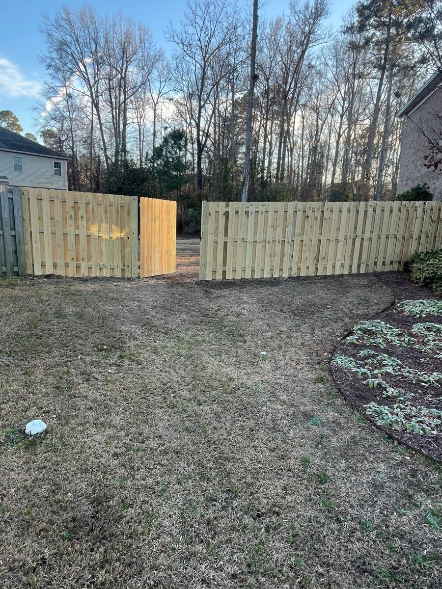 Fence Installation for JB Nealy Fence in Elgin, SC