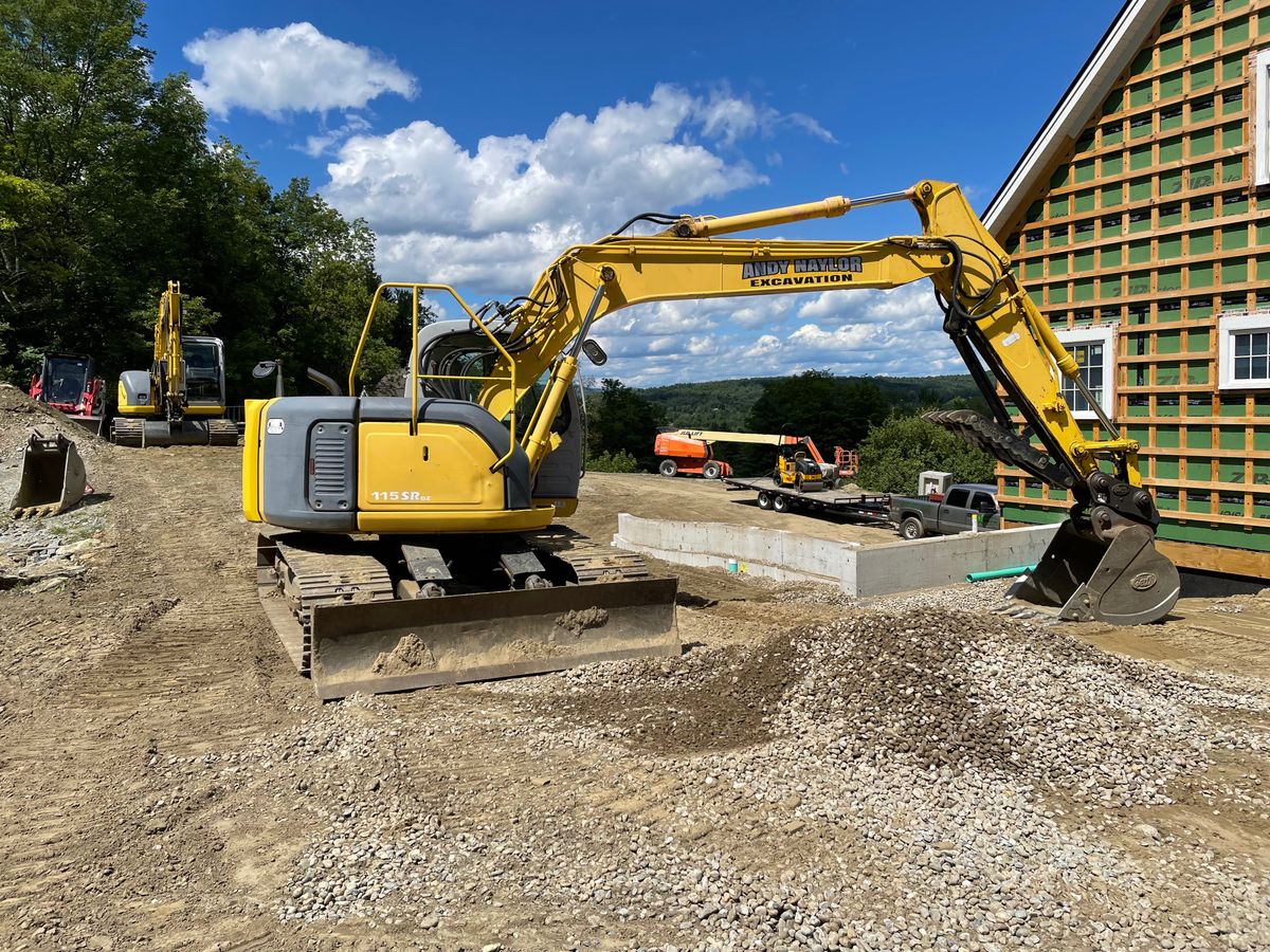 Residential & Commercial Excavation for Andy Naylor Excavation in Stowe, VT