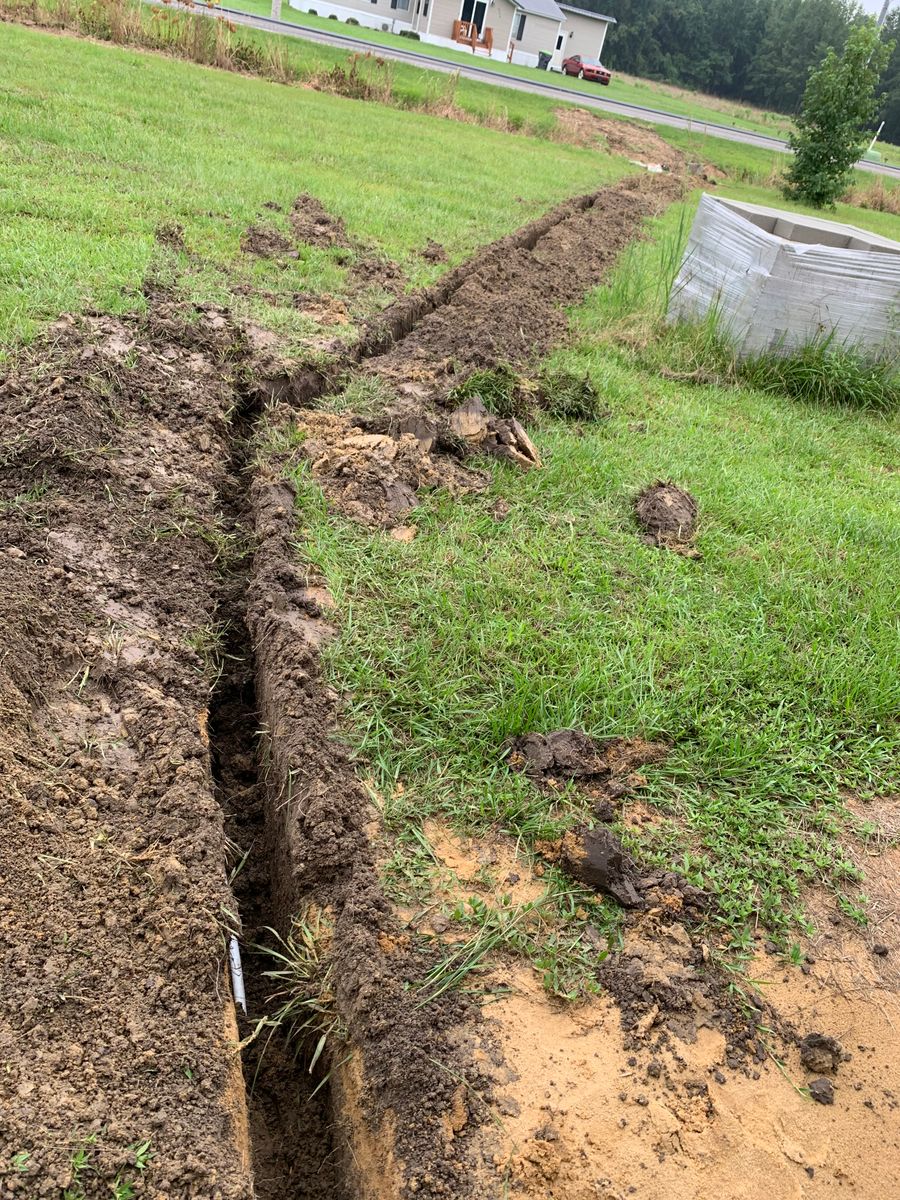 Waterline Installs for Hunts Plumbing INC in Maxton, NC