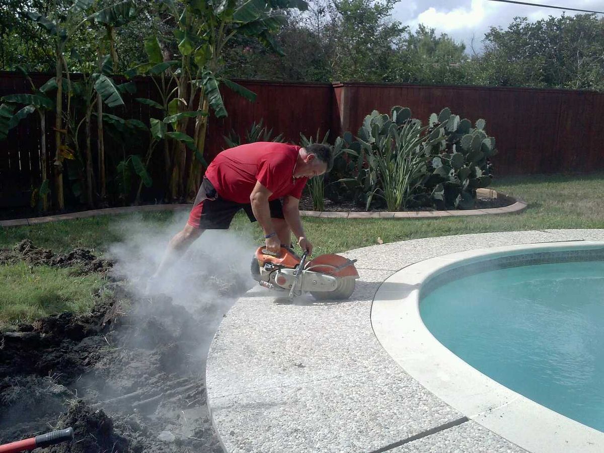 Pool Remodels for Texas Curb N Borders in Houston, TX