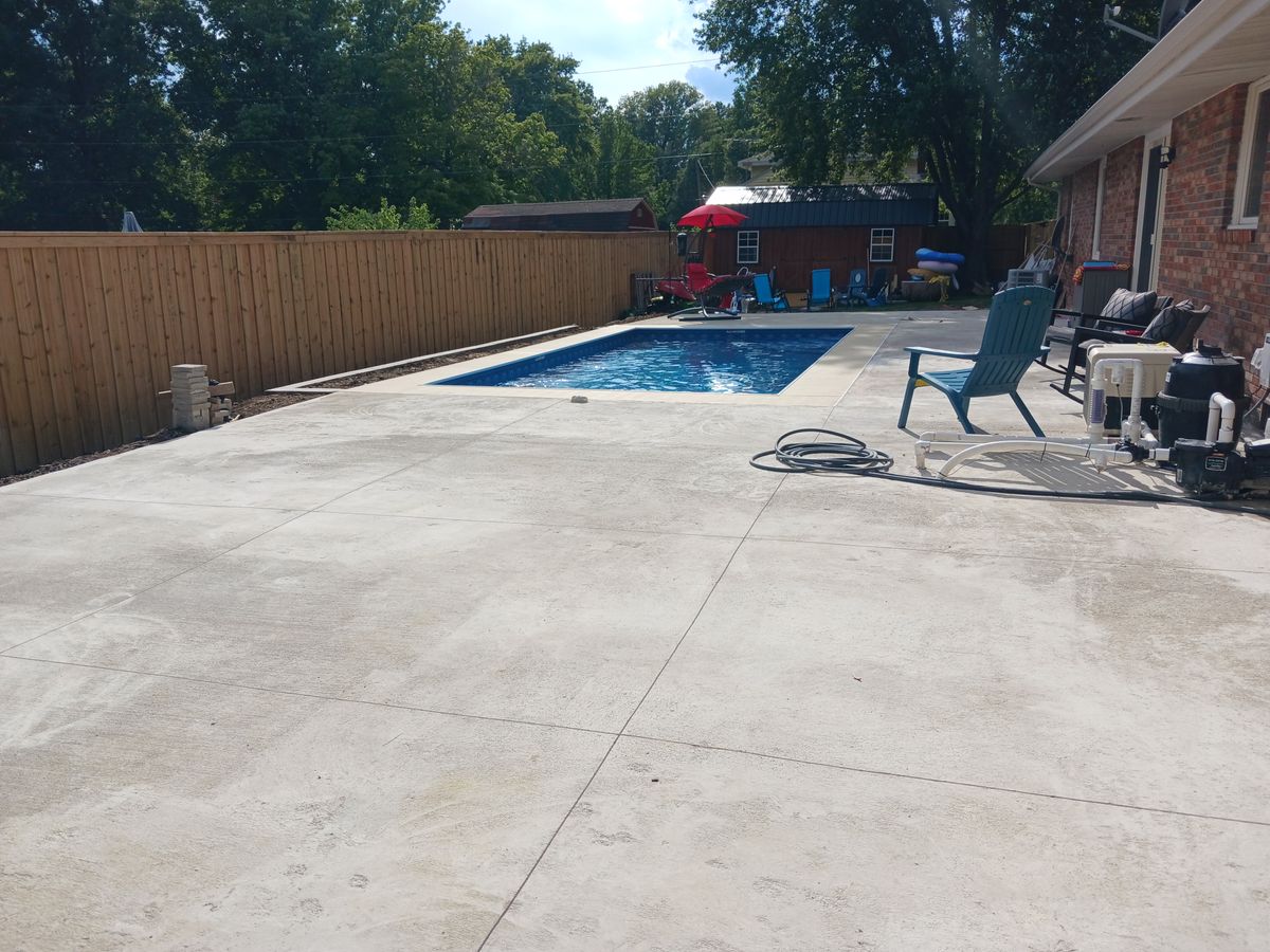 Driveway Construction for Concrete Creations to Foundiations. in Yorktown, IN