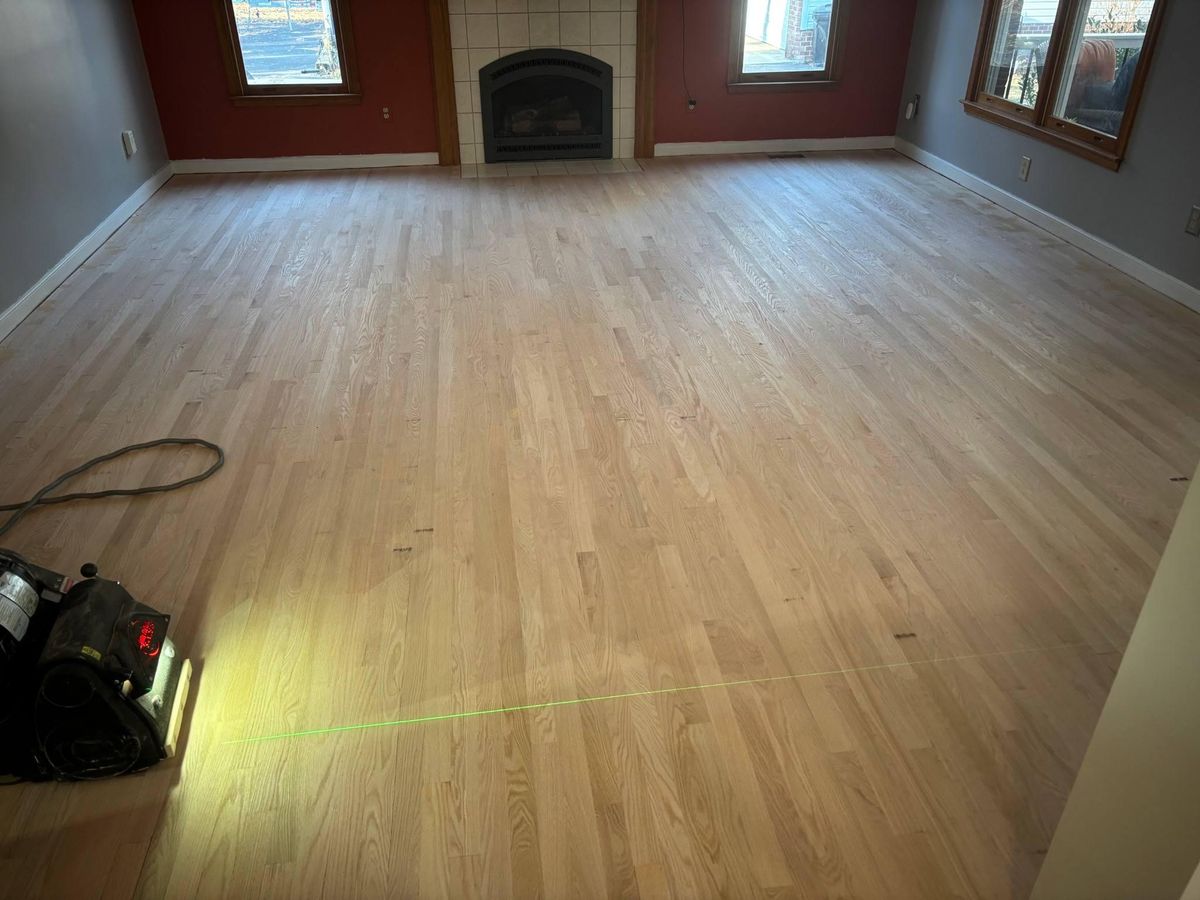 Refinishing hardwood flooring for Jason Tench Flooring LLC in Richmond, VA