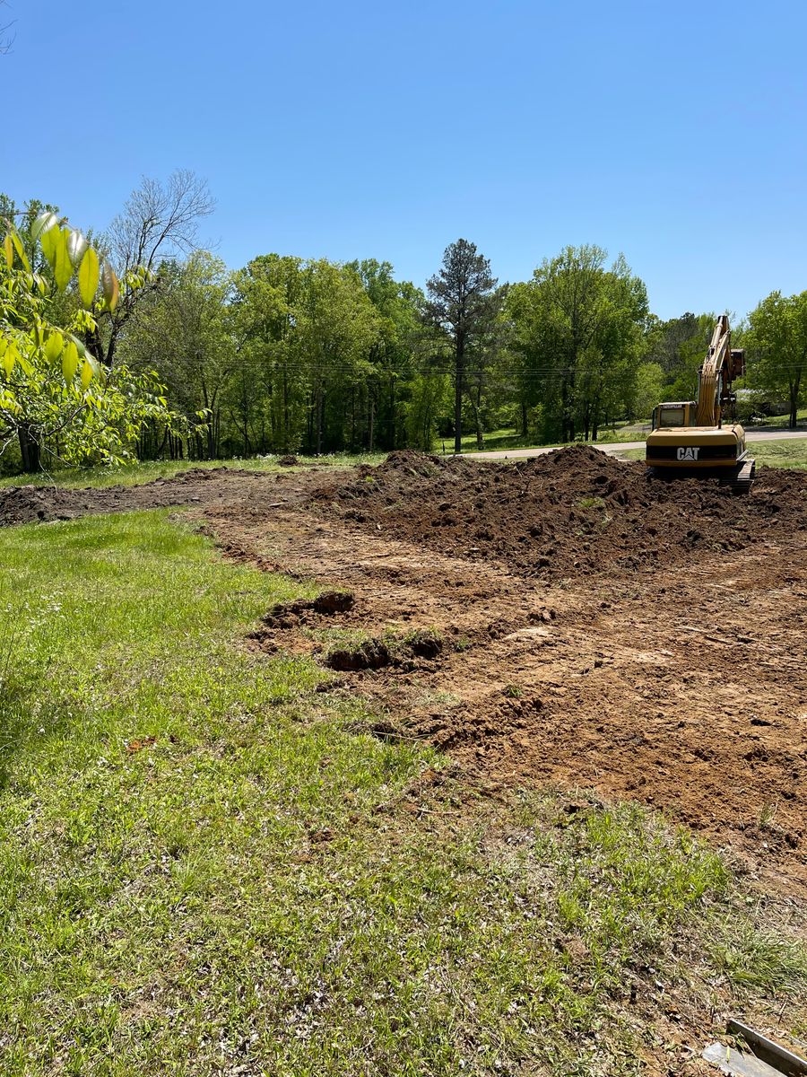 Site Preparation for Maness Trucking & Excavation in Lexington, TN