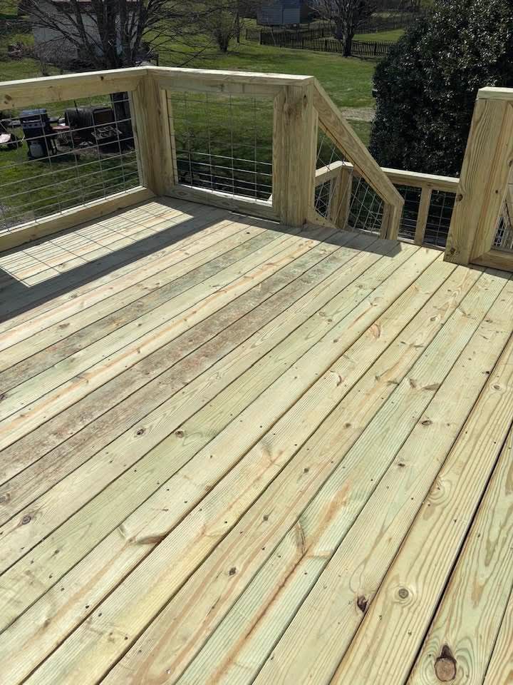 Deck Construction for Clear Path Contracting & Services Inc. in New Tazewell, TN