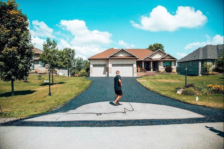 Parking Lot Painting for Signature Property Care in Greater Sudbury, ON