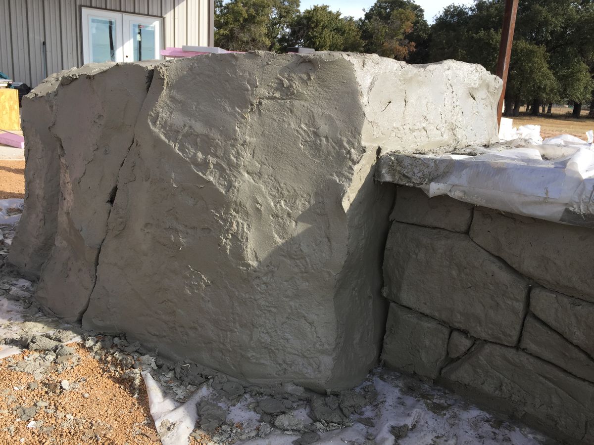 Custom Carved Concrete for Texas Curb N Borders in Houston, TX