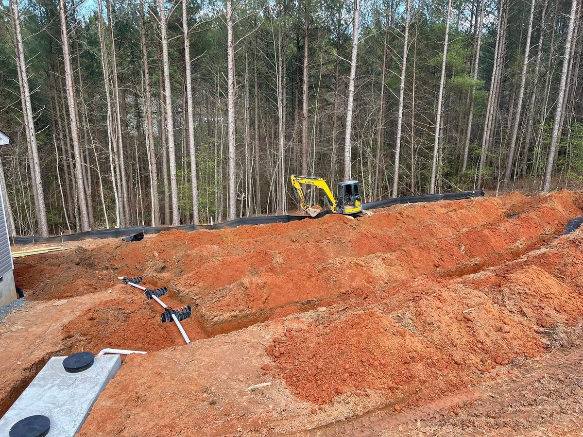 Septic Tank Installation for Williams Excavating in Statesville, NC