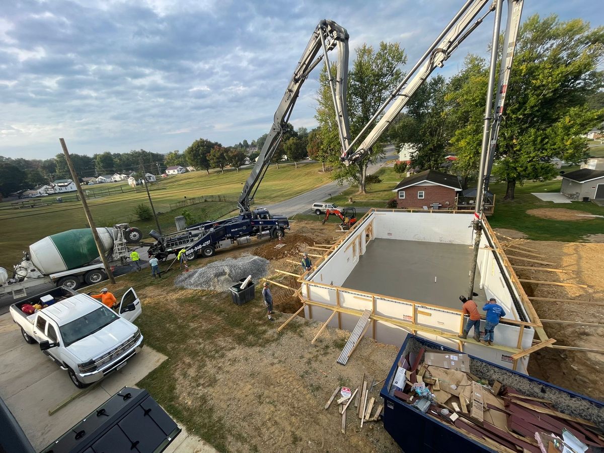 Concrete Foundations for The Amazing Concrete in Roanoke, VA
