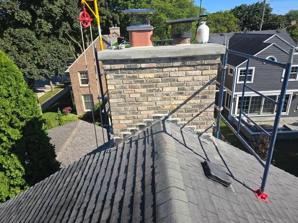 Brickwork for JM Restoration LLC. in South Milwaukee, WI