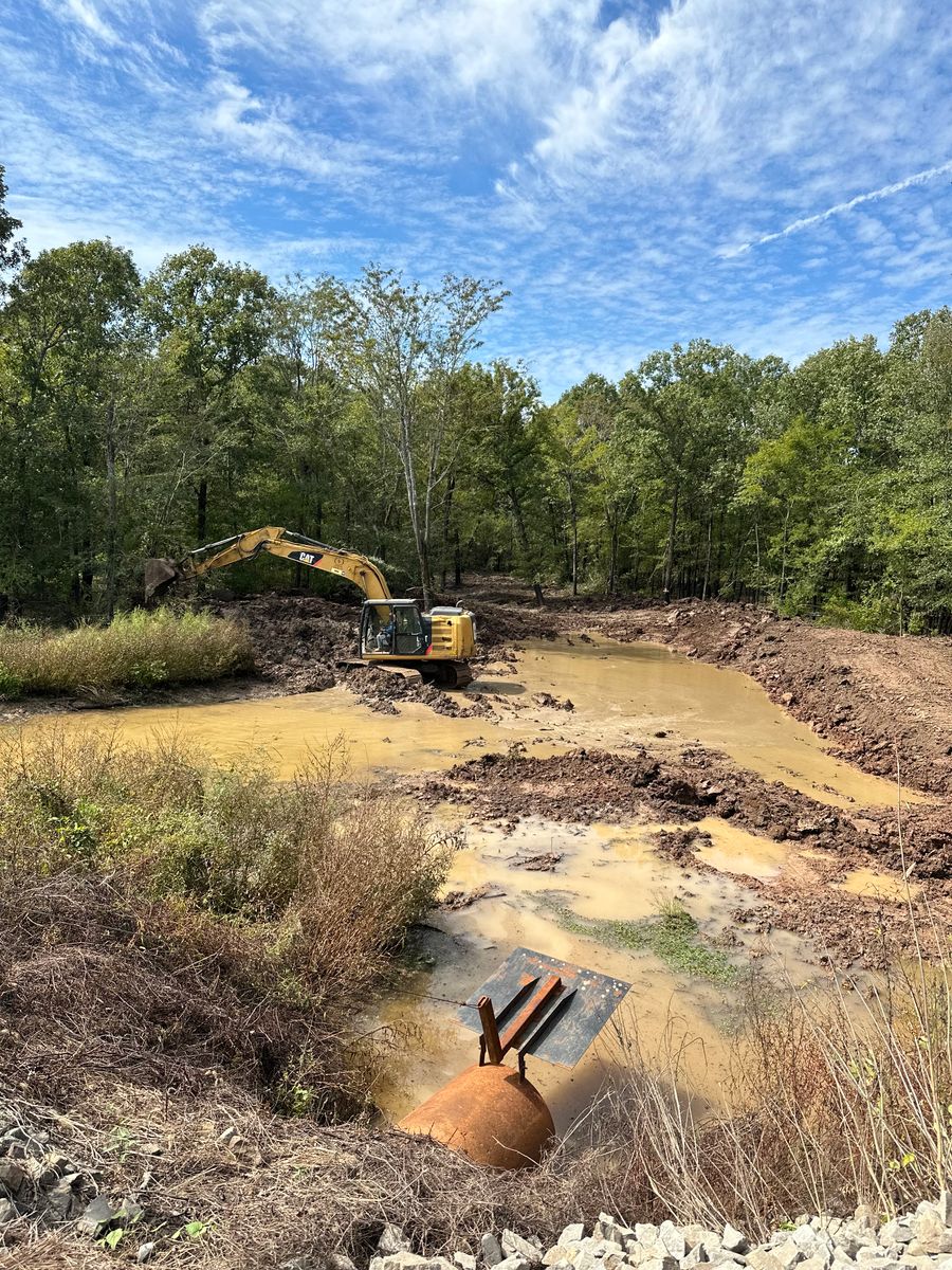 Storm drain/ Culverts/ French drains for JUSTIN JACQUES LLC DBA DOUBLE J EXCAVATION in Nashville, AR