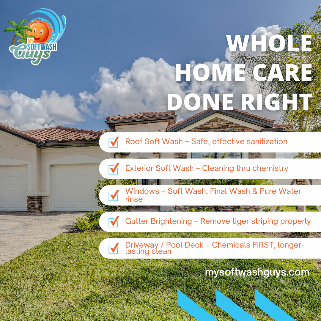 Flat Surface Cleaning for My Soft Wash Guys in Venice, FL