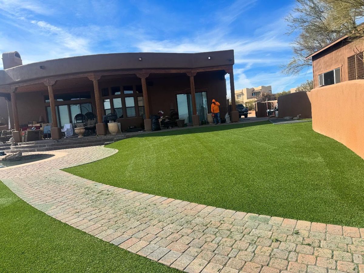 Residential Artificial Turf Installation for Kanelo's Hardscape and Landscape Services in Buckeye, AZ