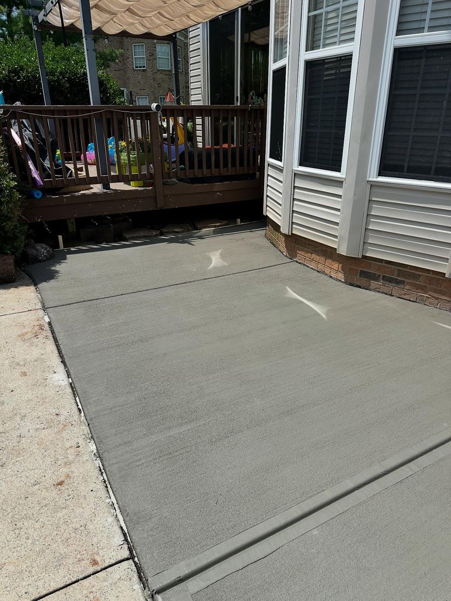 Concrete Slab Construction for GNE Construction in Concord, NC