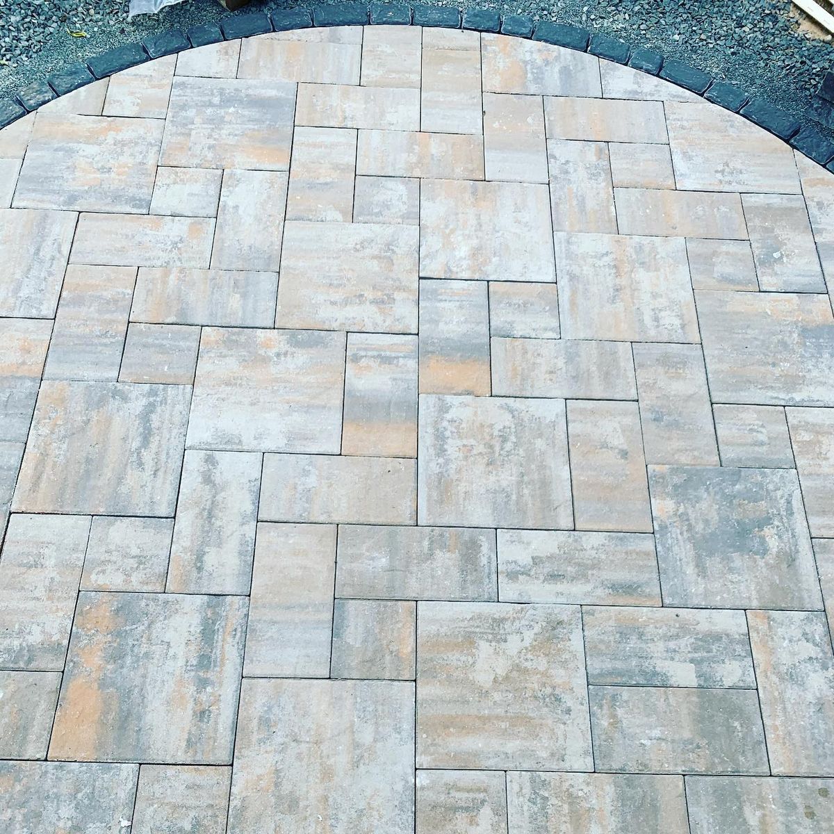 Paver patio installation for Elyon Construction and Stoneworks LLC in Windsor, CT