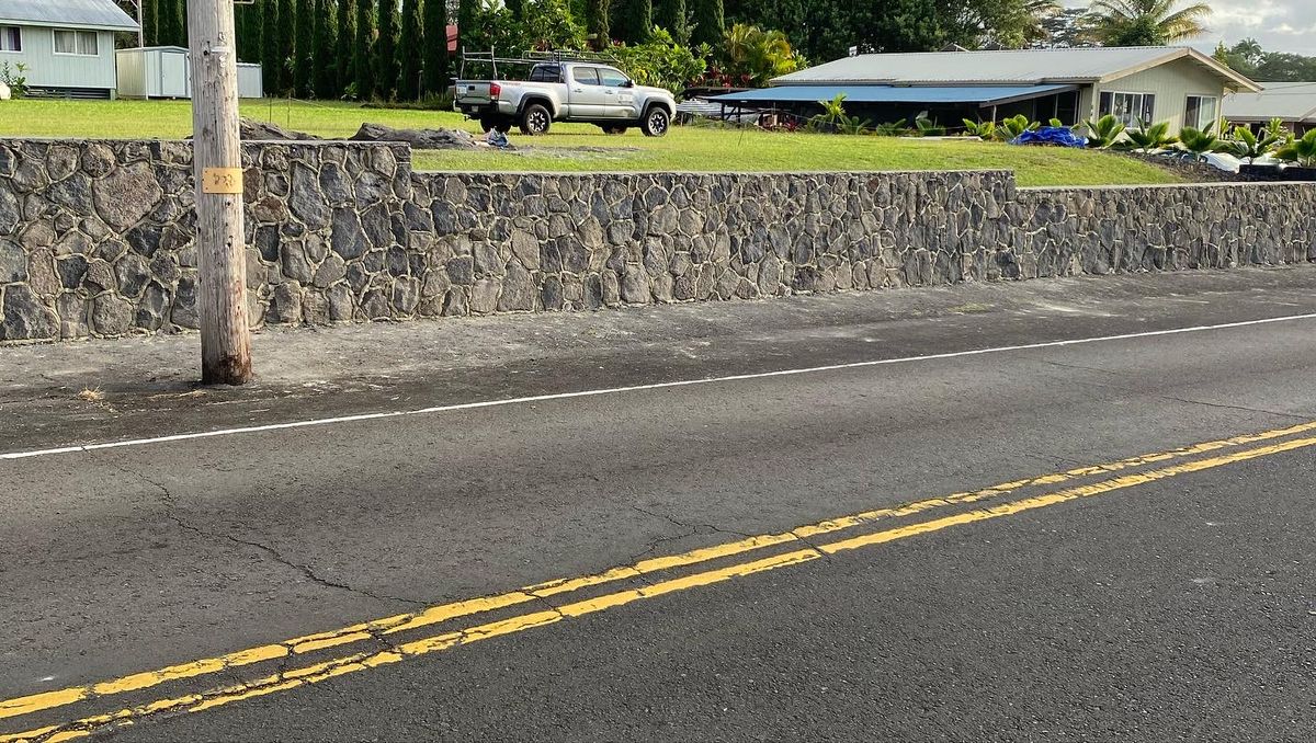 Retaining Wall Construction for Pita’s Masonry in Hilo, HI