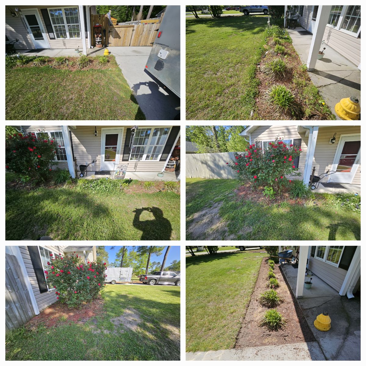 Mulch Installation for Heroy's Lawn Services in Jacksonville, North Carolina