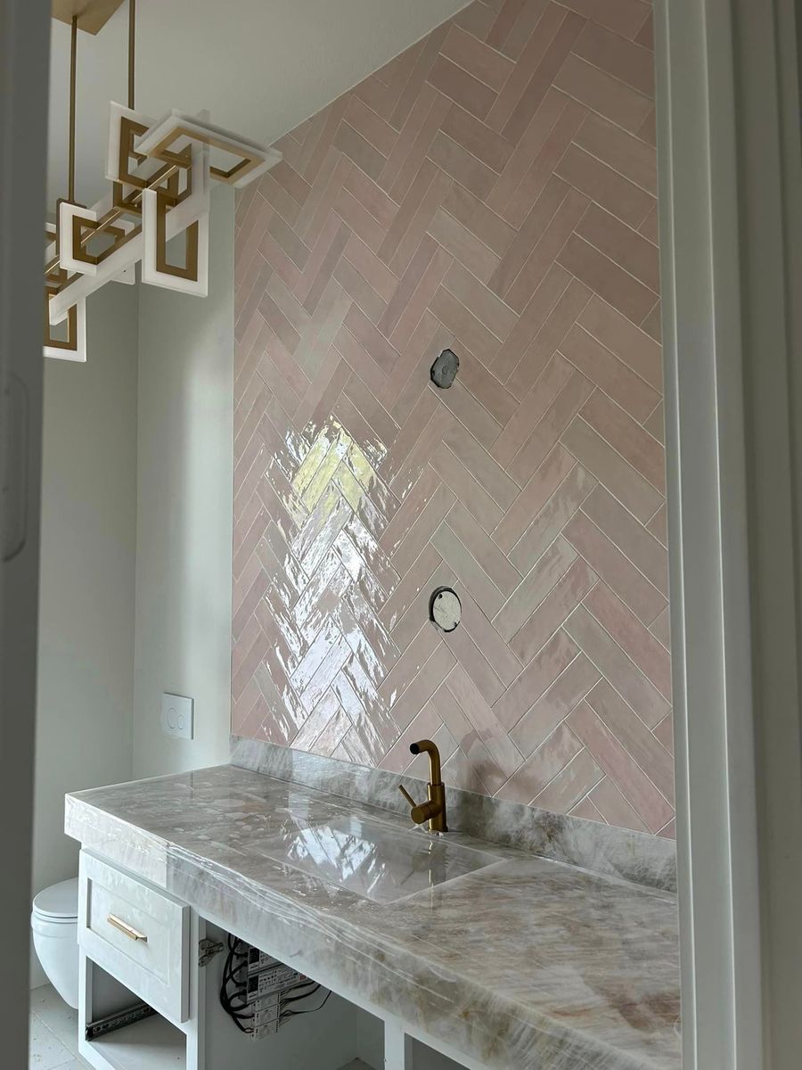 Accent Walls and Backsplashes for First Place Flooring, LLC in Brock, TX