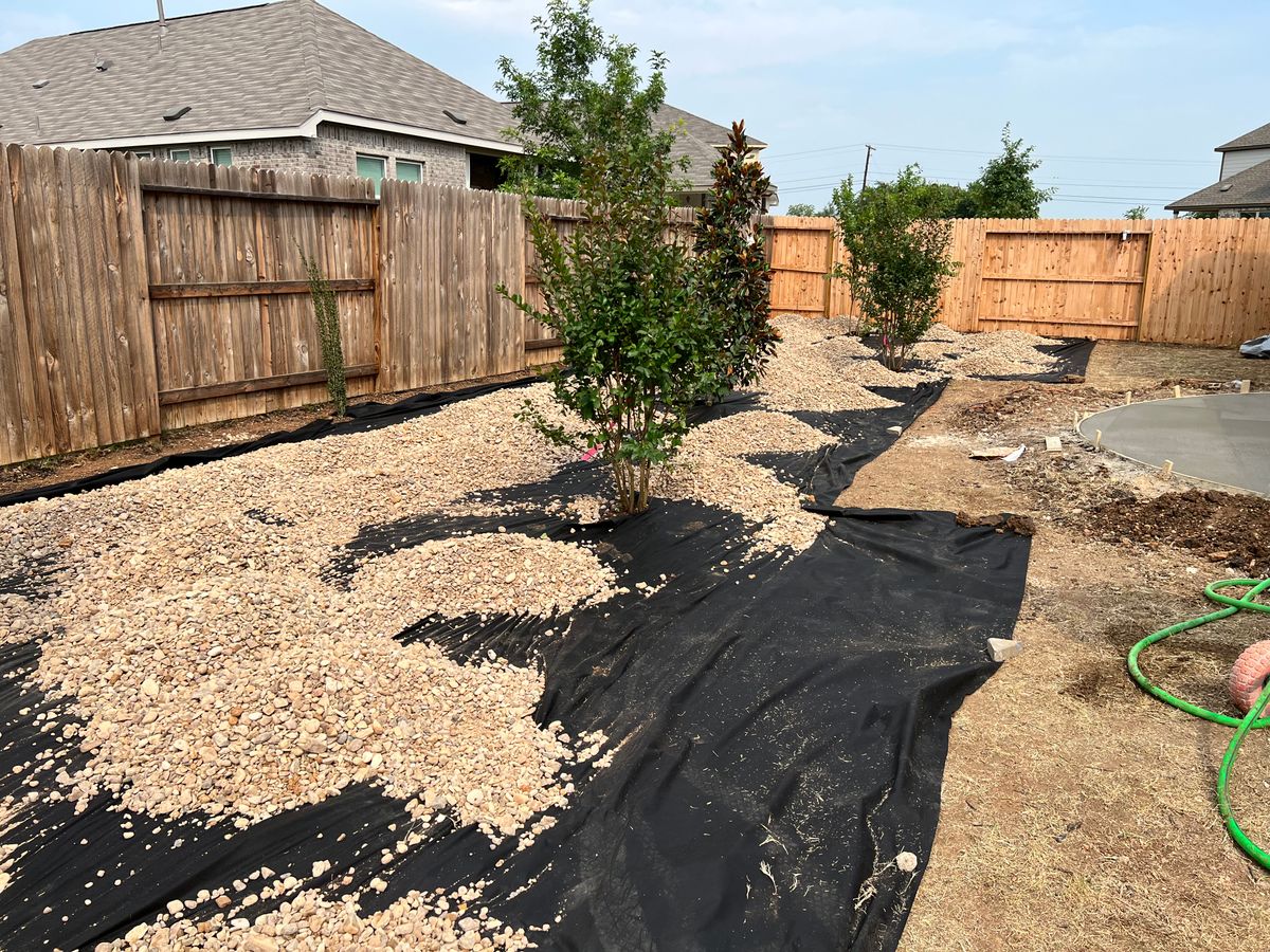 Mulch Installation for DR Landscape in San Antonio, TX