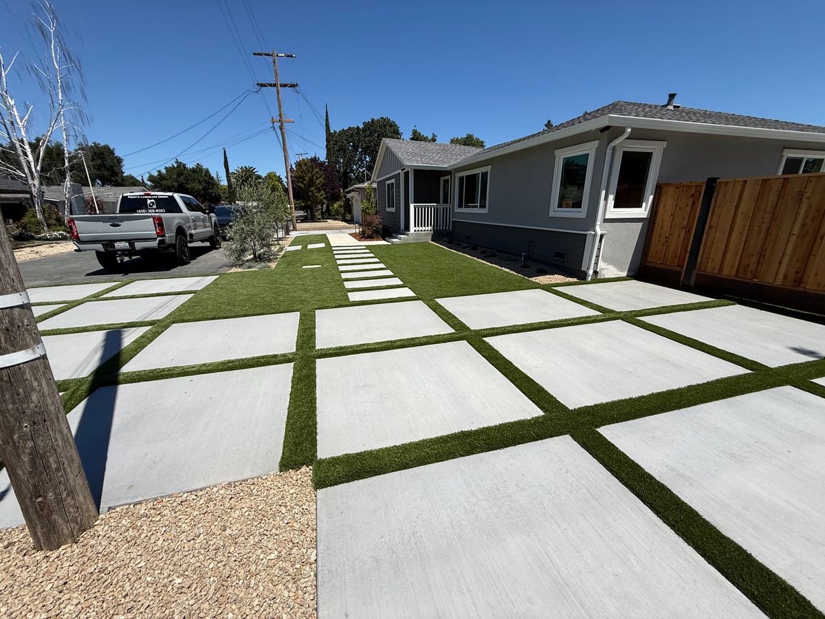 Hardscape Installation for Perry's Landscape Design in Saratoga, CA