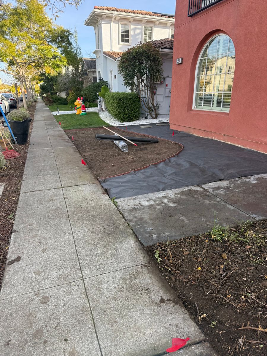 Mulch Installation for CBA Landscaping in Hayward, CA