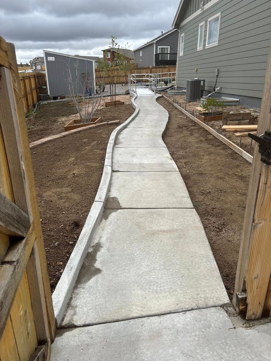 Concrete Slab Construction for Highland Concrete & Landscaping in Colorado Springs, CO