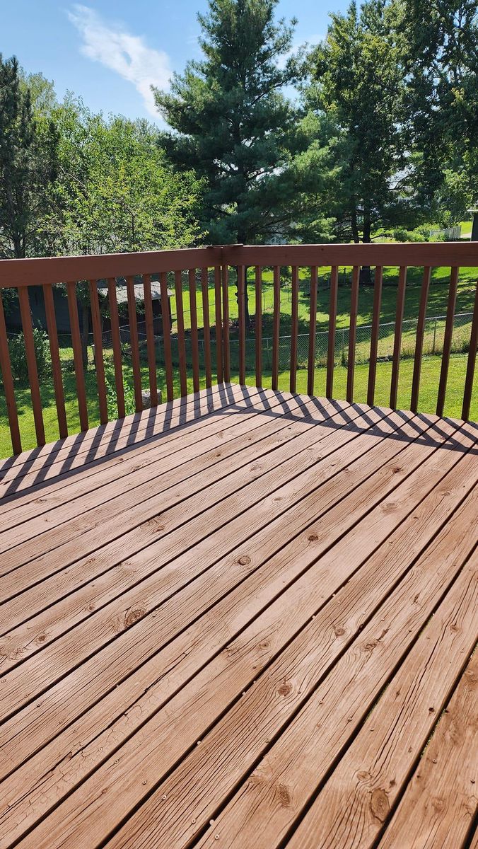 Deck staining for Goodside Painting and Handyman Service in Norwalk, IA