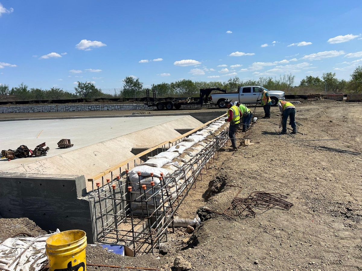 Concrete Slab Construction for BMX Concrete in Bastrop, TX