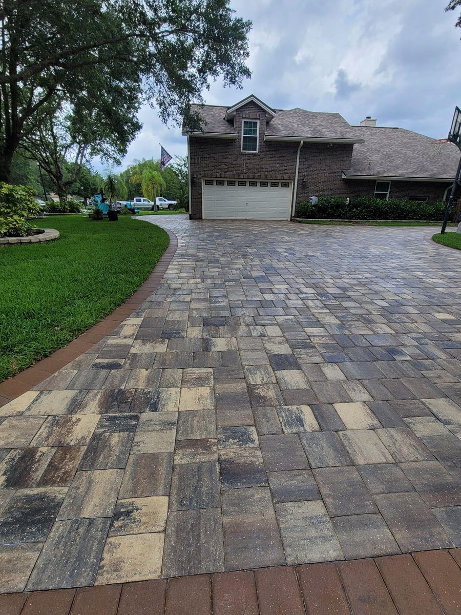 Paver sealing for Port City Power Washing in Wilmington, NC