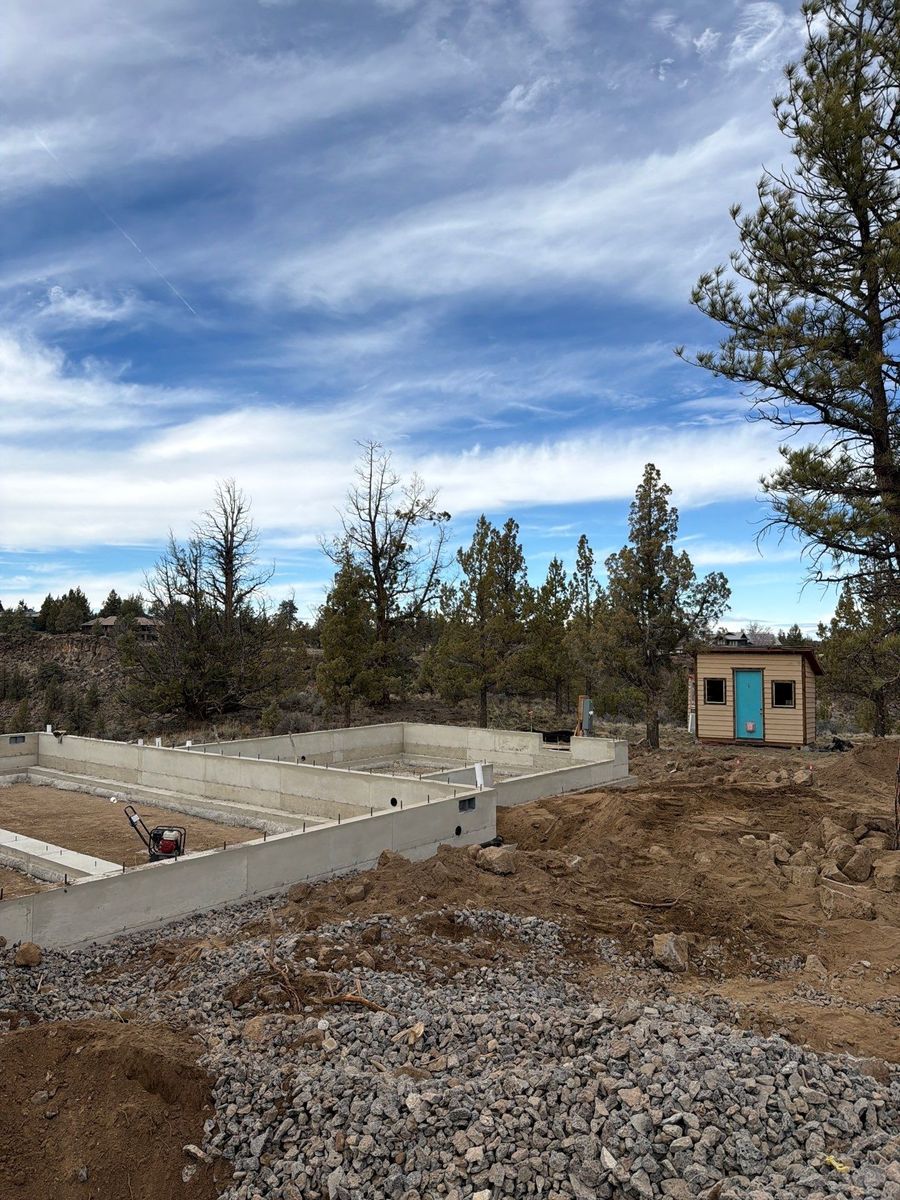 Foundation Work for TJR Concrete and Construction in Bend, OR