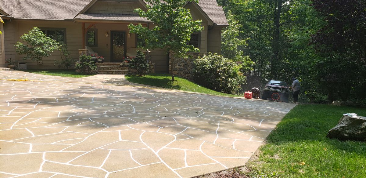 concrete work for Acosta's Stone Work in Henderson, NC