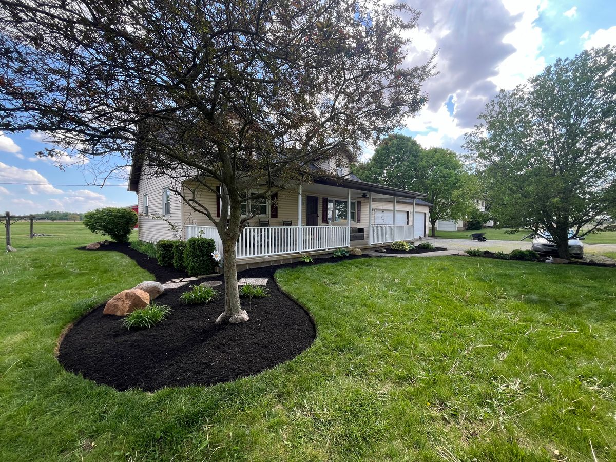 Mulch Installation for Elevate Landscape & Hardscape in West Jefferson, OH