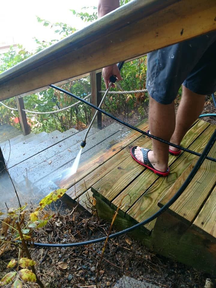 Powerwashing for A-Z Precision Painting in Crosby, MN