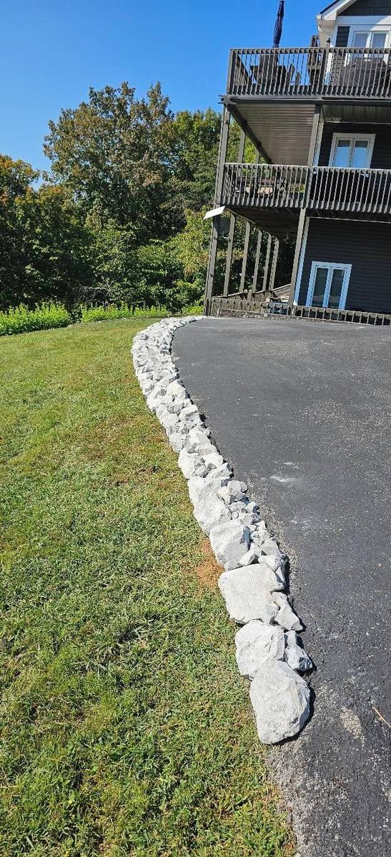 Rip Rap for Restoration Shoreline Norris Lake Rip Rap in Norris Lake, TN