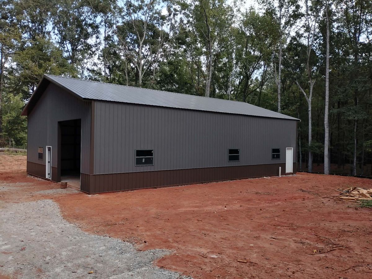 Pole Barn Construction for A Carpenter's Son in Williamson, GA