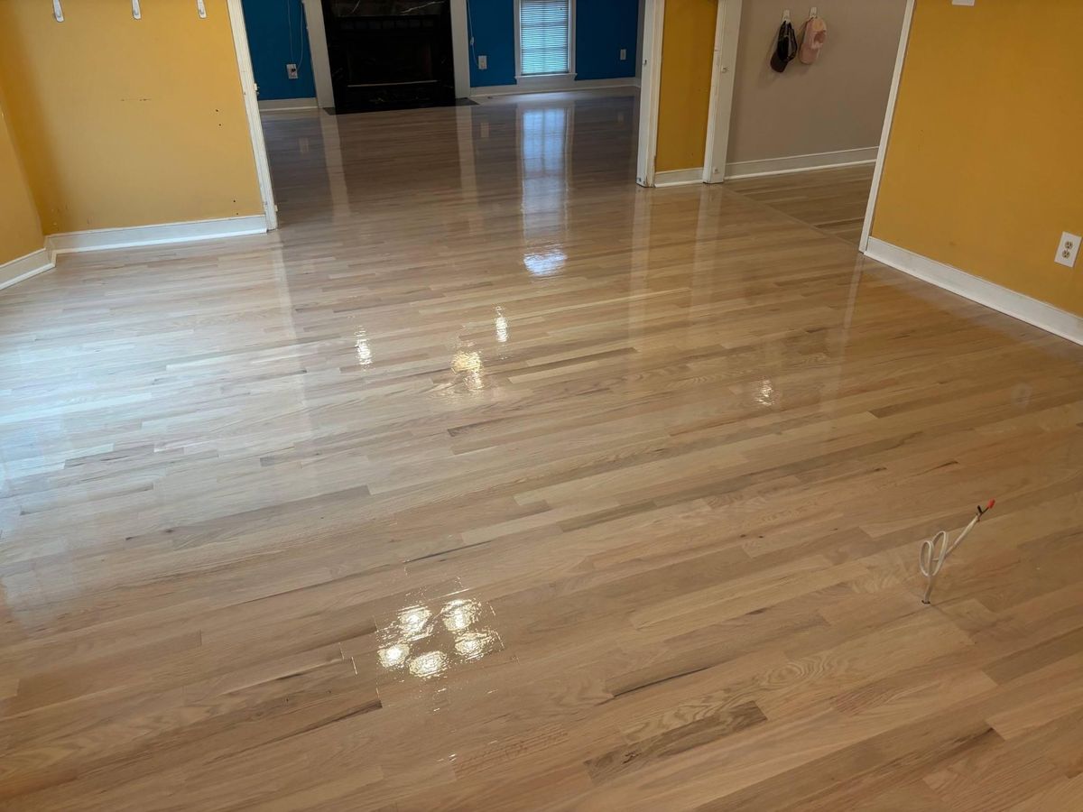 Refinishing hardwood flooring for Jason Tench Flooring LLC in Richmond, VA