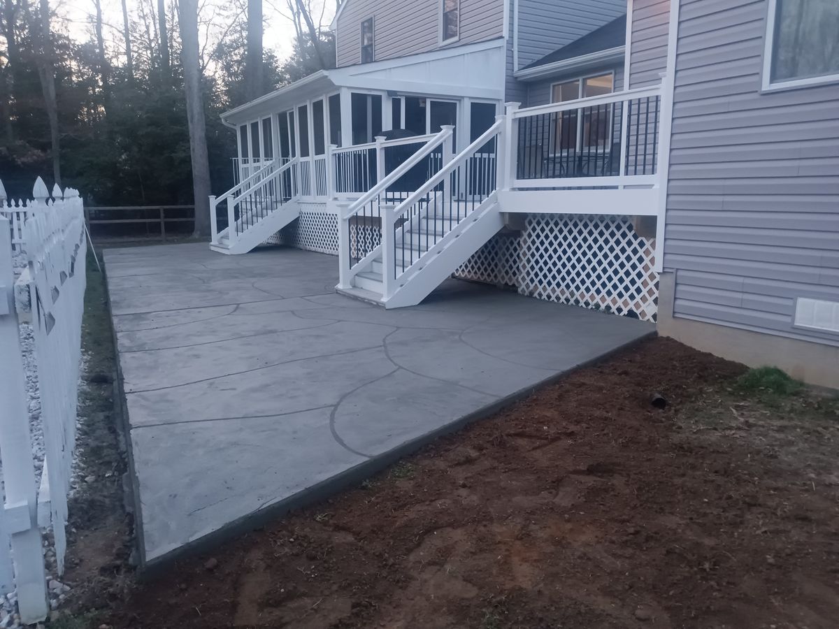 Patio Design & Construction for OBH Concrete LLC in Lusby, MD